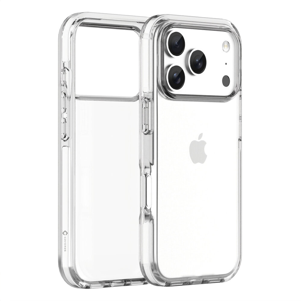 Coverzs Coverzs iPhone 18 Pro transparentes stoßfestes Cover (weiß) Coverzs Coverzs iPhone 18 Pro transparentes stoßfestes Cover (weiß)