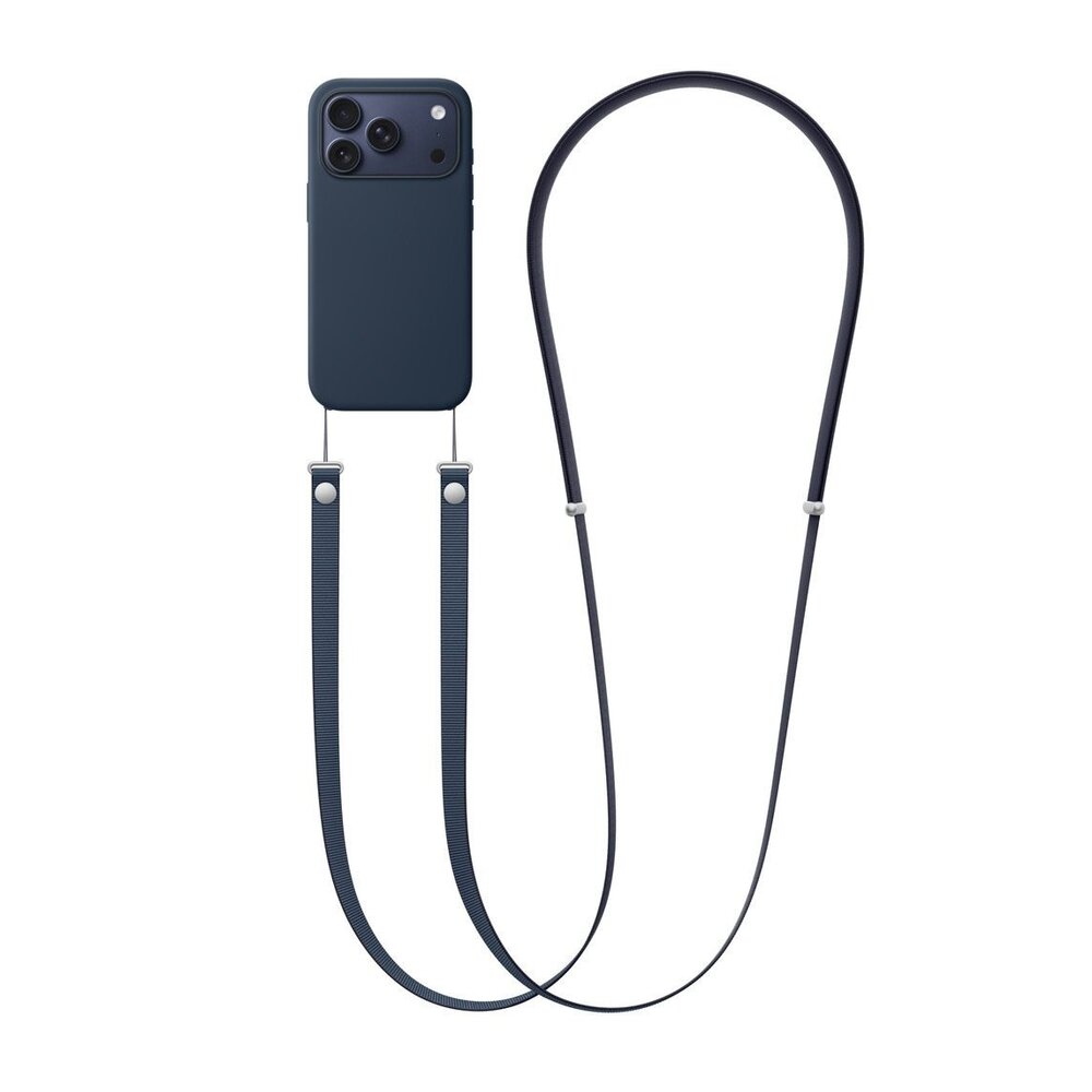 Coverzs Coverzs iPhone 18 Pro Max Woven MagSafe Hülle mit Kord (Blau)