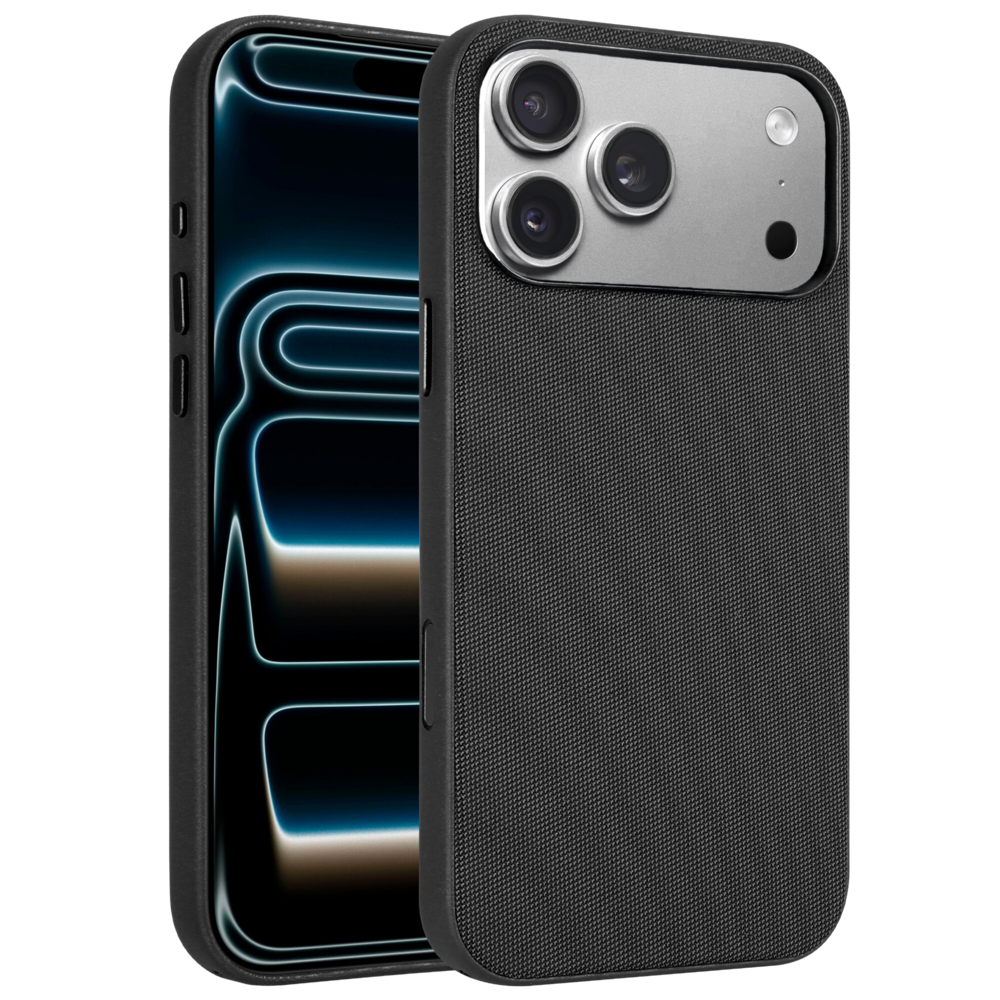 Coverzs Coverzs iPhone 18 Pro Max Woven MagSafe hoesje (Schwarz) Coverzs Coverzs iPhone 18 Pro Max Woven MagSafe hoesje (Schwarz)
