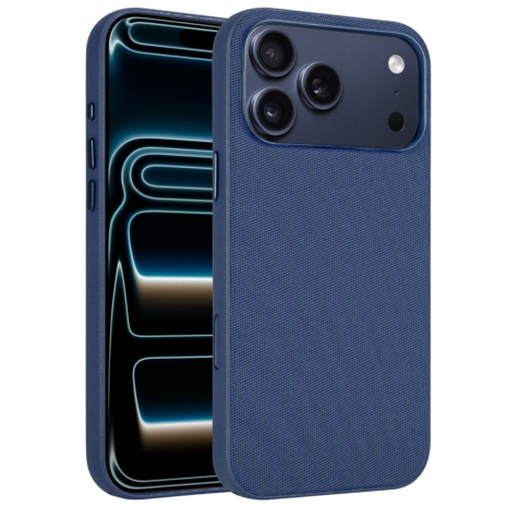 Coverzs Coverzs iPhone 18 Pro Max Woven MagSafe hoesje (Blau)
