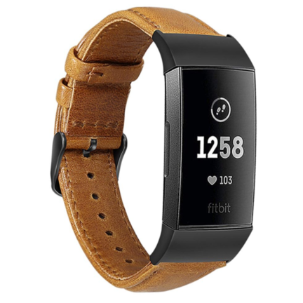 Fitbit Charge 3 Leder Armband