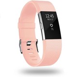 Strap-it® Fitbit Charge 2 Silikon Armband (Rosa)