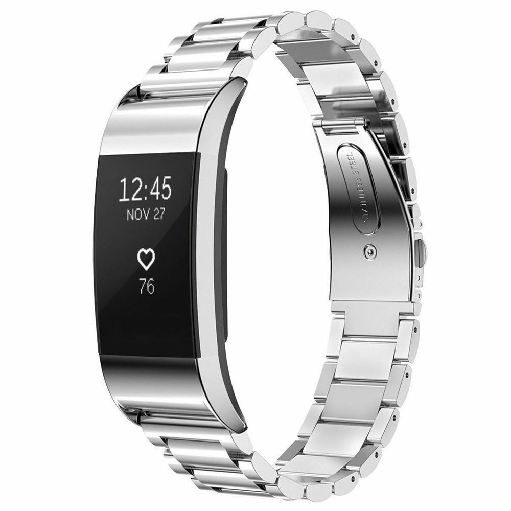 Strap-it® Strap-it Fitbit Charge 2 Gliederarmband (Silber) Strap-it® Strap-it Fitbit Charge 2 Gliederarmband (Silber)