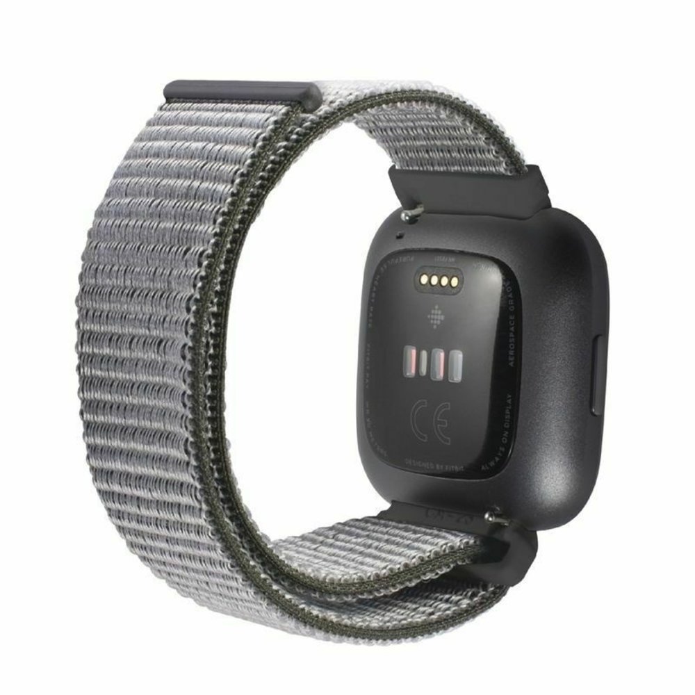 Strap-it® Strap-it Fitbit Versa / Versa 2 Armband Nylon (Olivgrün)