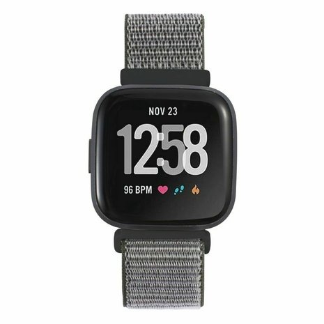 Strap-it® Strap-it Fitbit Versa / Versa 2 Armband Nylon (Olivgrün)