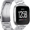 Strap-it® Strap-it Fitbit Versa / Versa 2 Gliederamband (Silber) Strap-it® Strap-it Fitbit Versa / Versa 2 Gliederamband (Silber)