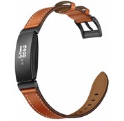 Strap-it® Fitbit Inspire (HR) / Inspire 2 Armband Leder (Braun)