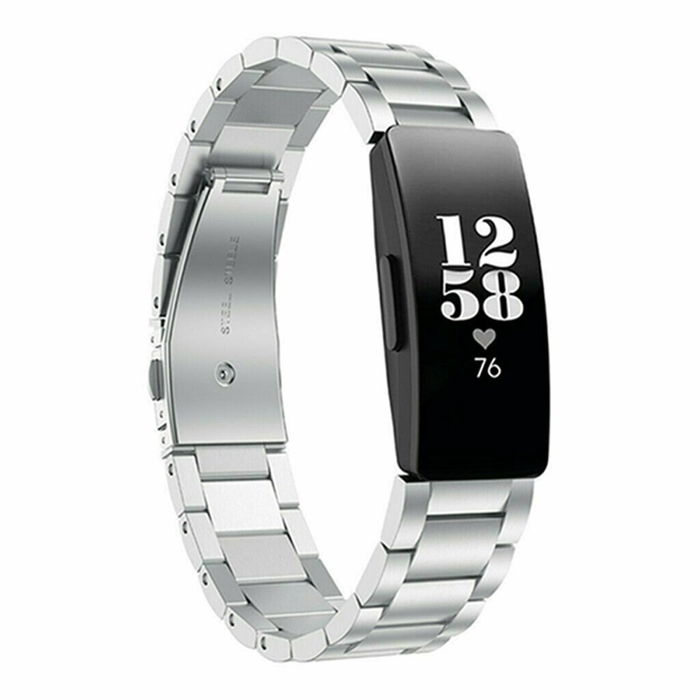 Strap-it® Strap-it Fitbit Inspire (HR) / Inspire 2 Gliederarmband (Silber) Strap-it® Strap-it Fitbit Inspire (HR) / Inspire 2 Gliederarmband (Silber)