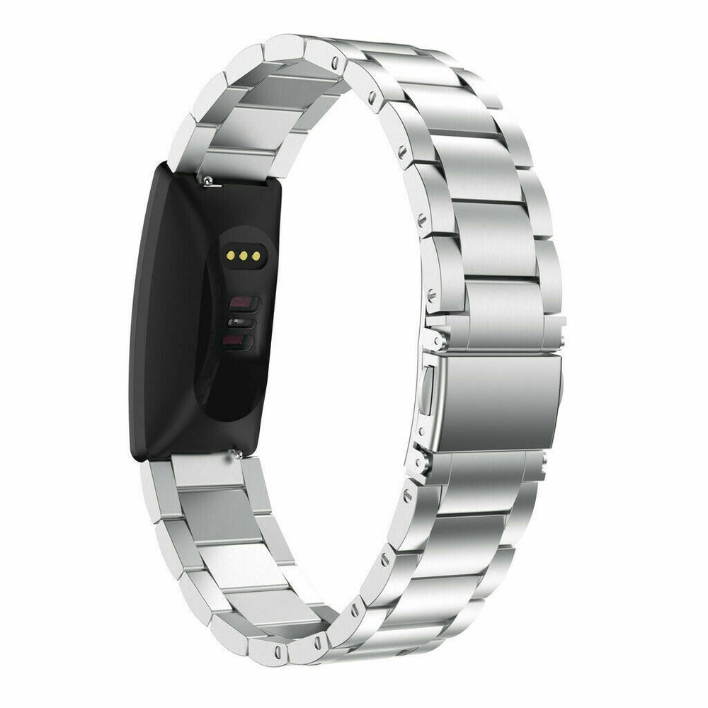 Strap-it® Strap-it Fitbit Inspire (HR) / Inspire 2 Gliederarmband (Silber) Strap-it® Strap-it Fitbit Inspire (HR) / Inspire 2 Gliederarmband (Silber)