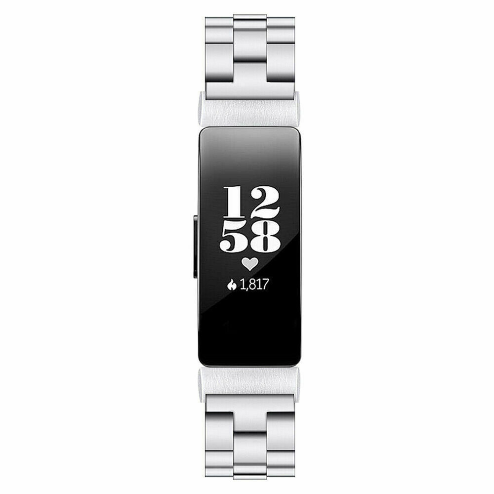 Strap-it® Strap-it Fitbit Inspire (HR) / Inspire 2 Gliederarmband (Silber) Strap-it® Strap-it Fitbit Inspire (HR) / Inspire 2 Gliederarmband (Silber)
