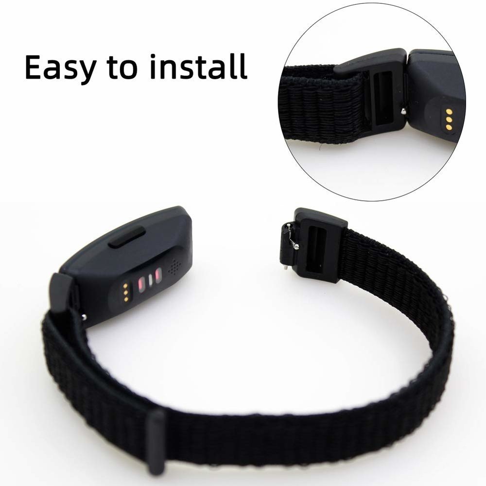 Strap-it® Strap-it Fitbit Inspire (HR) / Inspire 2 Nylon Armband (Schwarz) Strap-it® Strap-it Fitbit Inspire (HR) / Inspire 2 Nylon Armband (Schwarz)
