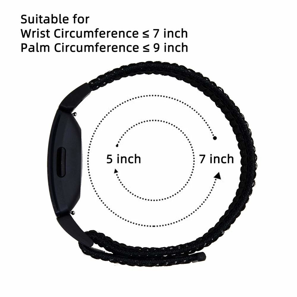 Strap-it® Strap-it Fitbit Inspire (HR) / Inspire 2 Nylon Armband (Schwarz) Strap-it® Strap-it Fitbit Inspire (HR) / Inspire 2 Nylon Armband (Schwarz)