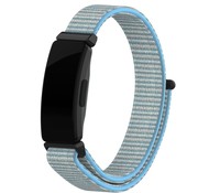 Strap-it® Fitbit Inspire (HR) / Inspire 2 Nylon Armband (Hellblaue Mischung)