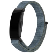Strap-it® Fitbit Inspire (HR) / Inspire 2 Nylon Armband (Grün-Grau)