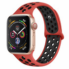 Strap-it® Strap-it Apple Watch Sportarmband (Rot/Schwarz)