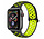 Strap-it Apple Watch Sportarmband (Schwarz/Gelb)