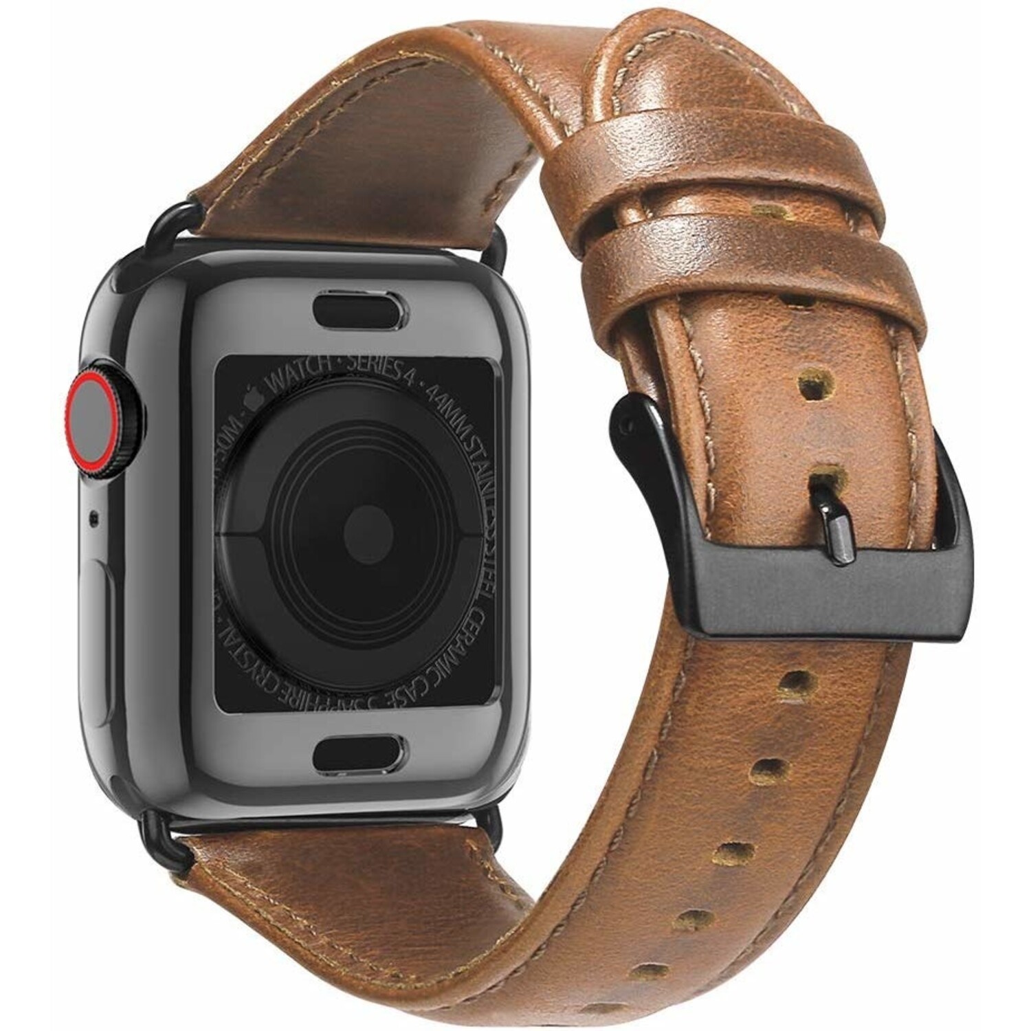 Mens leather apple watch band 44mm new arrivals