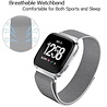 Strap-it® Strap-it Fitbit Versa / Versa 2 Milanese Armband (Silber) Strap-it® Strap-it Fitbit Versa / Versa 2 Milanese Armband (Silber)