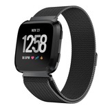 Strap-it® Fitbit Versa / Versa 2 Milanese Armband (Schwarz) Strap-it® Fitbit Versa / Versa 2 Milanese Armband (Schwarz)