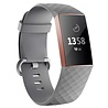Strap-it® Strap-it Fitbit Charge 3 Armband Silikon (Grau) Strap-it® Strap-it Fitbit Charge 3 Armband Silikon (Grau)