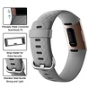 Strap-it® Strap-it Fitbit Charge 3 Armband Silikon (Grau) Strap-it® Strap-it Fitbit Charge 3 Armband Silikon (Grau)