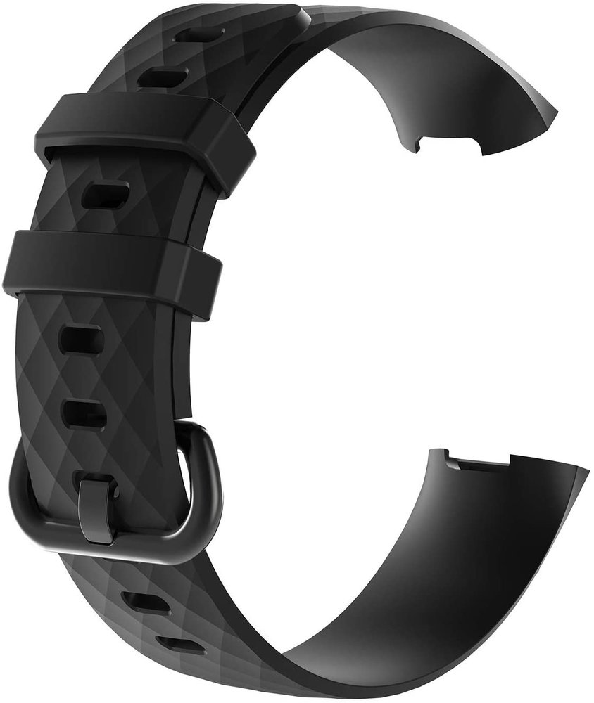 Strap-it® Strap-it Fitbit Charge 3 Armband Silikon (Schwarz) Strap-it® Strap-it Fitbit Charge 3 Armband Silikon (Schwarz)