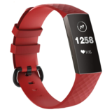 Strap-it® Fitbit Charge 4 Armband Silikon (Rot) Strap-it® Fitbit Charge 4 Armband Silikon (Rot)
