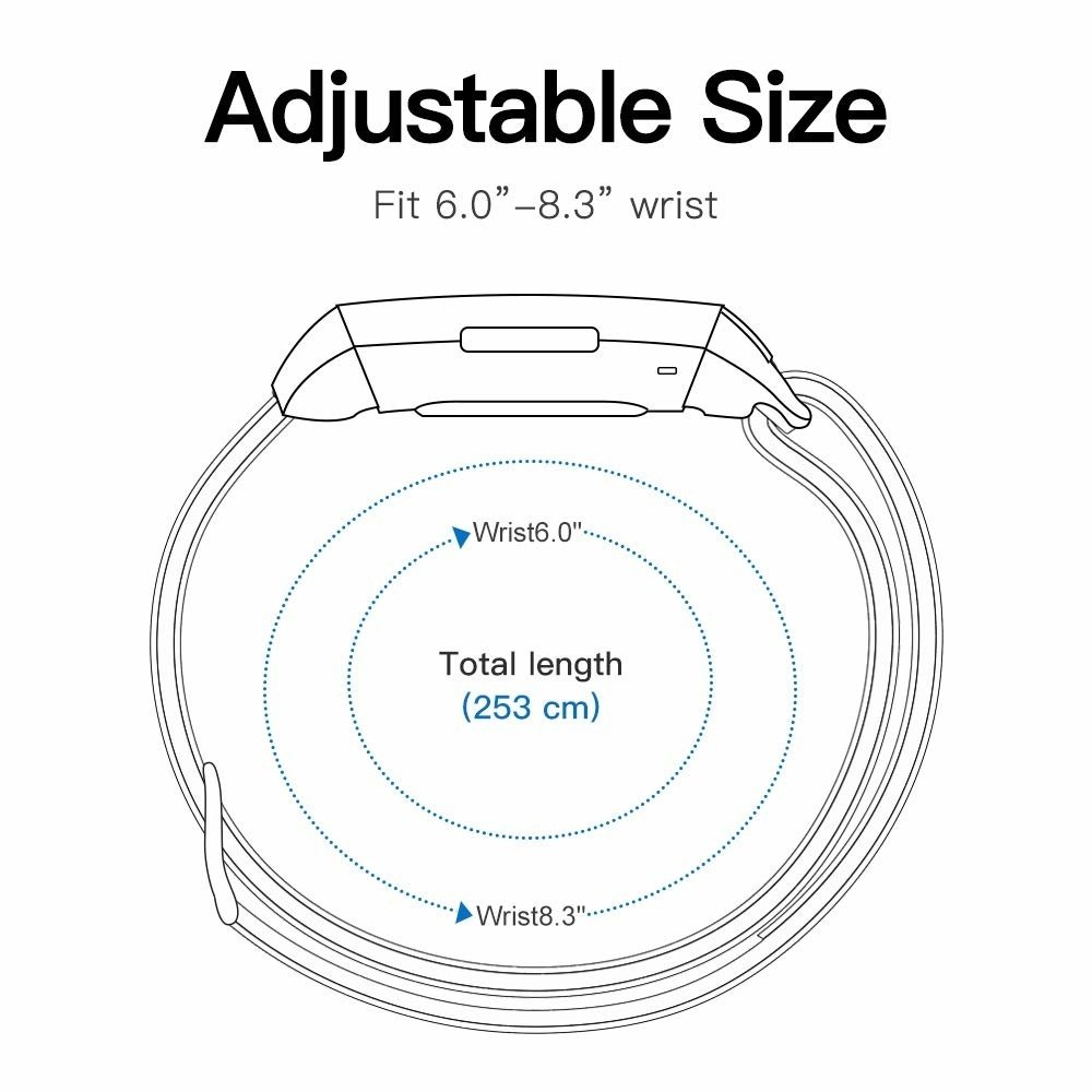 Strap-it® Strap-it Fitbit Charge 4 Armband Nylon (Blau) Strap-it® Strap-it Fitbit Charge 4 Armband Nylon (Blau)