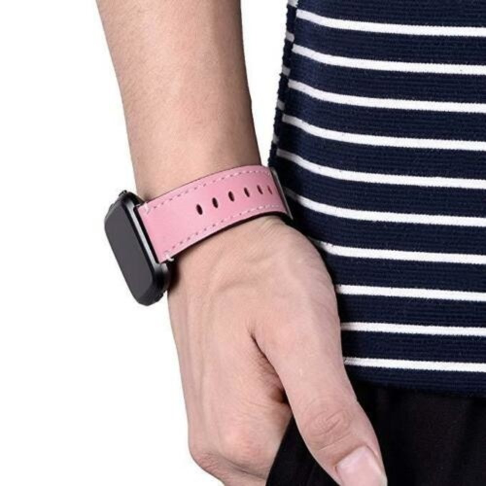 Strap-it® Strap-it Fitbit Versa / Versa 2 Armband Leder (Rosa) Strap-it® Strap-it Fitbit Versa / Versa 2 Armband Leder (Rosa)