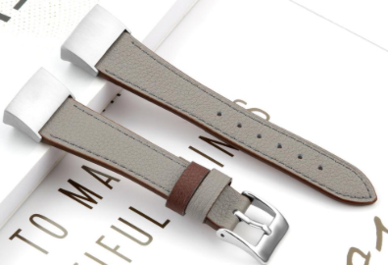 Strap-it® Strap-it Fitbit Charge 3 Armband Leder (Dunkelgrau) Strap-it® Strap-it Fitbit Charge 3 Armband Leder (Dunkelgrau)