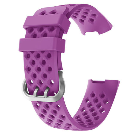 Strap-it® Strap-it Fitbit Charge 3 Silikonband mit Löchern (Dunkelviolett) Strap-it® Strap-it Fitbit Charge 3 Silikonband mit Löchern (Dunkelviolett)