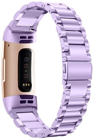 Strap-it® Strap-it Fitbit Charge 4 Gliederarmband (Lila) Strap-it® Strap-it Fitbit Charge 4 Gliederarmband (Lila)