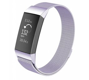 Strap-it® Fitbit Charge 4 Milanese Band (Lila) Strap-it® Fitbit Charge 4 Milanese Band (Lila)