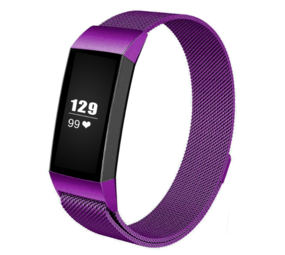 Strap-it® Fitbit Charge 4 Milanese Band (Violett) Strap-it® Fitbit Charge 4 Milanese Band (Violett)