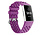 Strap-it Fitbit Charge 4 Armband Silikon mit Löchern (Dunkelviolett)