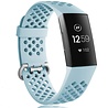 Strap-it® Strap-it Fitbit Charge 4 Armband Silikon mit Löchern (Baby Blau) Strap-it® Strap-it Fitbit Charge 4 Armband Silikon mit Löchern (Baby Blau)