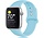 Strap-it Apple Watch Silikon Armband (Aquablau)