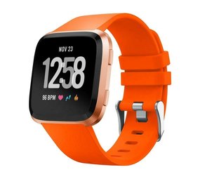 Strap-it® Fitbit Versa / Versa 2 Armband Silikon (Orange) Strap-it® Fitbit Versa / Versa 2 Armband Silikon (Orange)