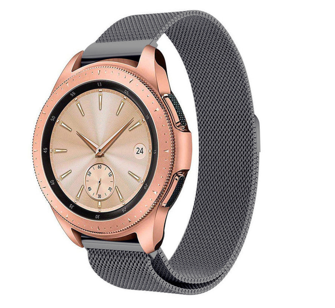 Strap-it® Strap-it Samsung Galaxy Watch 42mm Milanese Armband (Space Grey) Strap-it® Strap-it Samsung Galaxy Watch 42mm Milanese Armband (Space Grey)