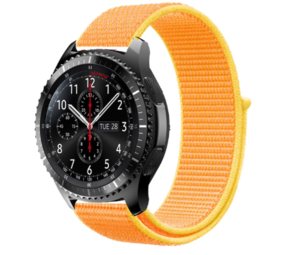 Strap-it® Samsung Galaxy Watch 46mm Nylon Armband (Hellgelb) Strap-it® Samsung Galaxy Watch 46mm Nylon Armband (Hellgelb)