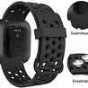 Strap-it® Strap-it Fitbit Versa / Versa 2 Armband Silikon mit Löchern (Schwarz) Strap-it® Strap-it Fitbit Versa / Versa 2 Armband Silikon mit Löchern (Schwarz)
