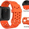 Strap-it® Strap-it Fitbit Versa / Versa 2 Silikonband mit Löchern (Orange) Strap-it® Strap-it Fitbit Versa / Versa 2 Silikonband mit Löchern (Orange)