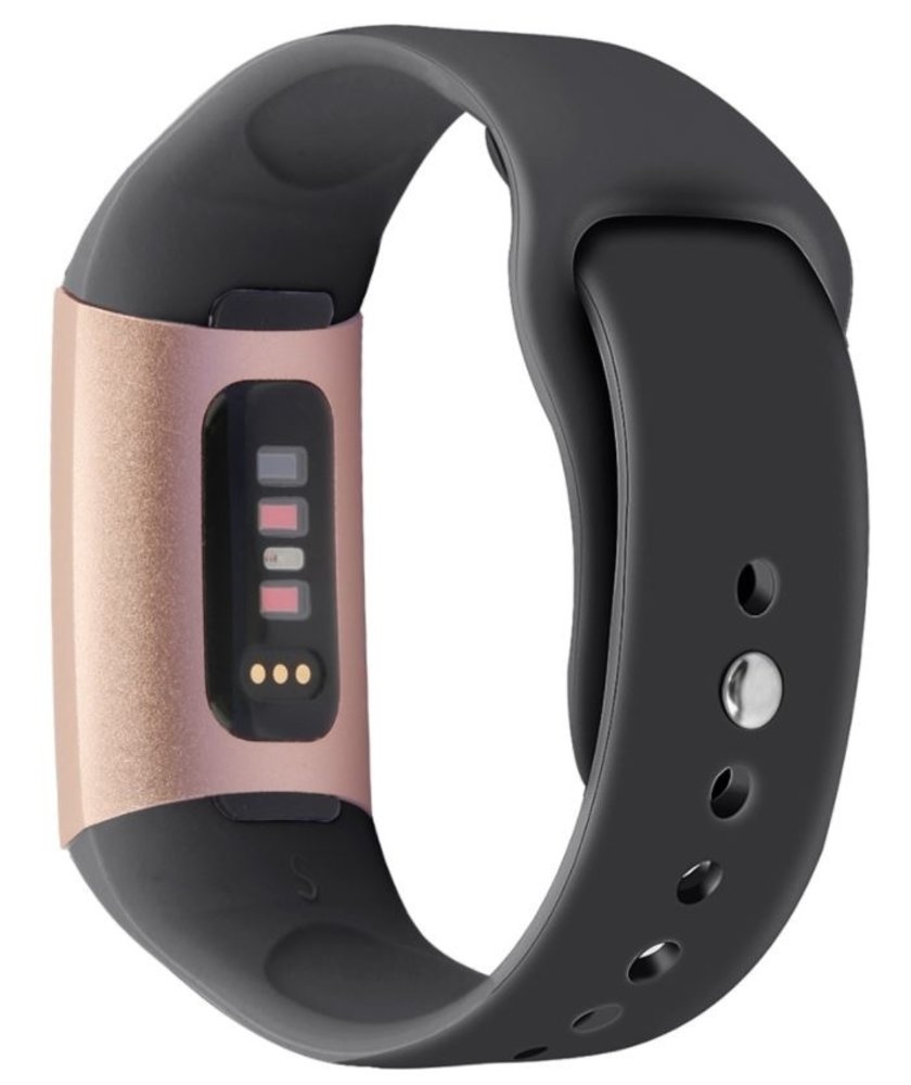 Strap-it® Strap-it Fitbit Charge 4 Sportarmband (Schwarz)