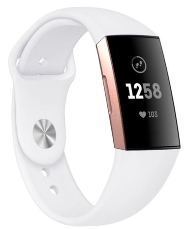 Strap-it® Strap-it Fitbit Charge 4 Sportarmband (Weiß)