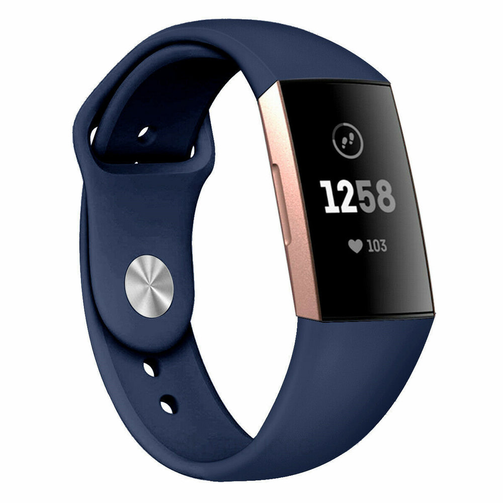 Strap-it® Strap-it Fitbit Charge 4 Sportarmband (Dunkelblau)