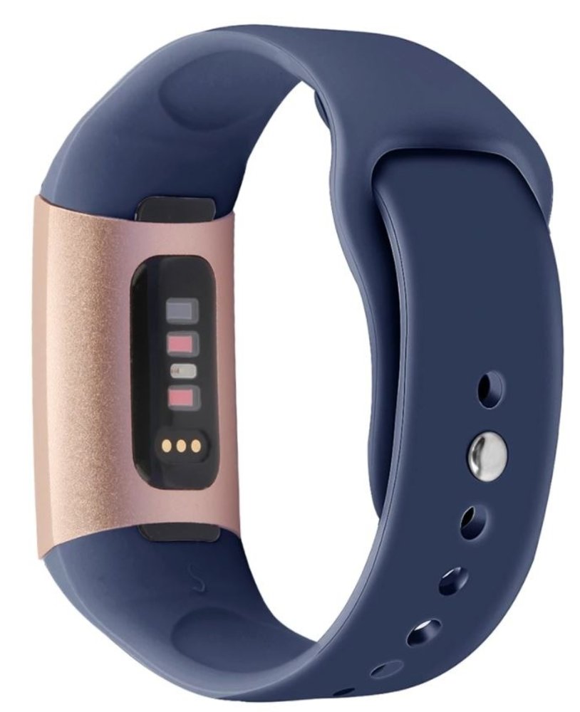 Strap-it® Strap-it Fitbit Charge 4 Sportarmband (Dunkelblau)