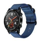 Strap-it® Huawei Watch GT 2 Nylon Schnallenarmband (Blau) Strap-it® Huawei Watch GT 2 Nylon Schnallenarmband (Blau)
