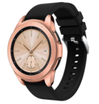 Strap-it® Strap-it Samsung Galaxy Watch 42mm Armband Silikon (Schwarz)