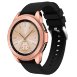 Strap-it® Samsung Galaxy Watch 42mm Armband Silikon (Schwarz) Strap-it® Samsung Galaxy Watch 42mm Armband Silikon (Schwarz)