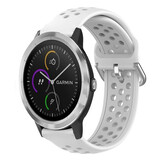 Strap-it® Garmin Vivoactive 3 Silikonarmband mit Löchern (Weiß) Strap-it® Garmin Vivoactive 3 Silikonarmband mit Löchern (Weiß)